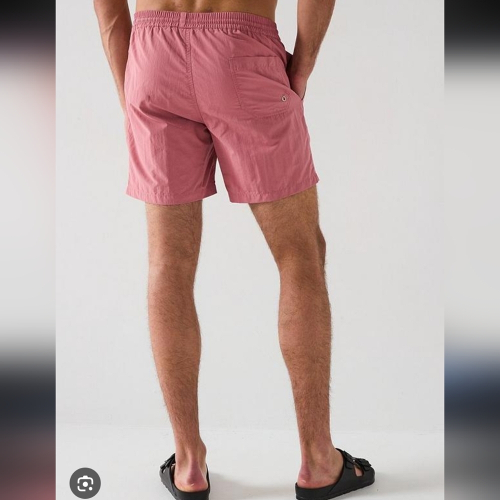 23-All Saints Mens Swim Shirt Vines Coral